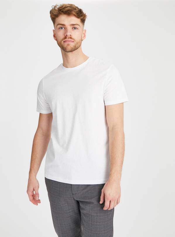 Black, White & Grey Crew Neck T-Shirt 3 Pack L